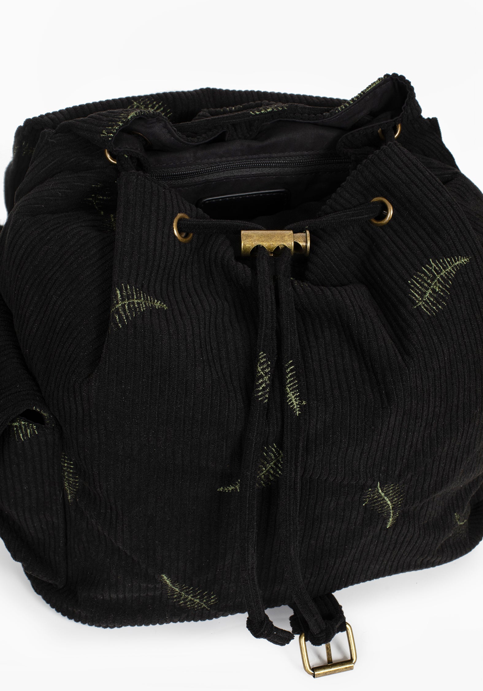 Fern Embroidered Satchel Backpack with Adjustable Straps | Wilderness Style