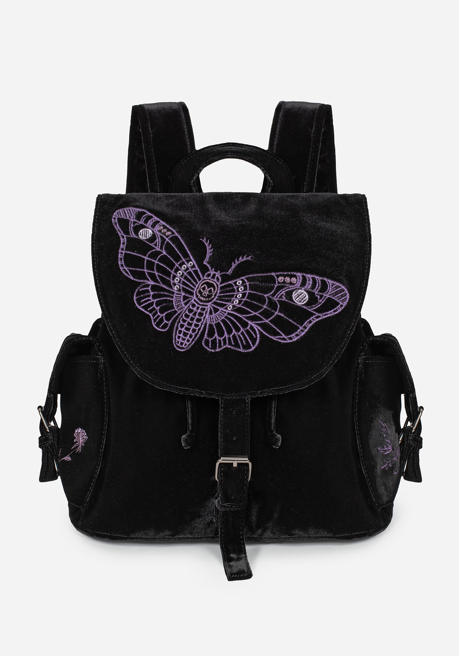 Embroidered Moth Satchel Backpack with Adjustable Straps | Atropos