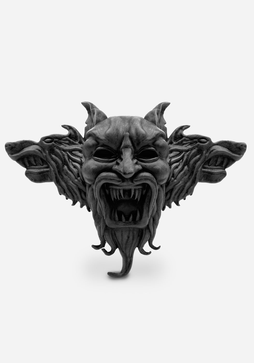 Gothic Dracula Wall Hanging with Wolves | Cast Resin Decor