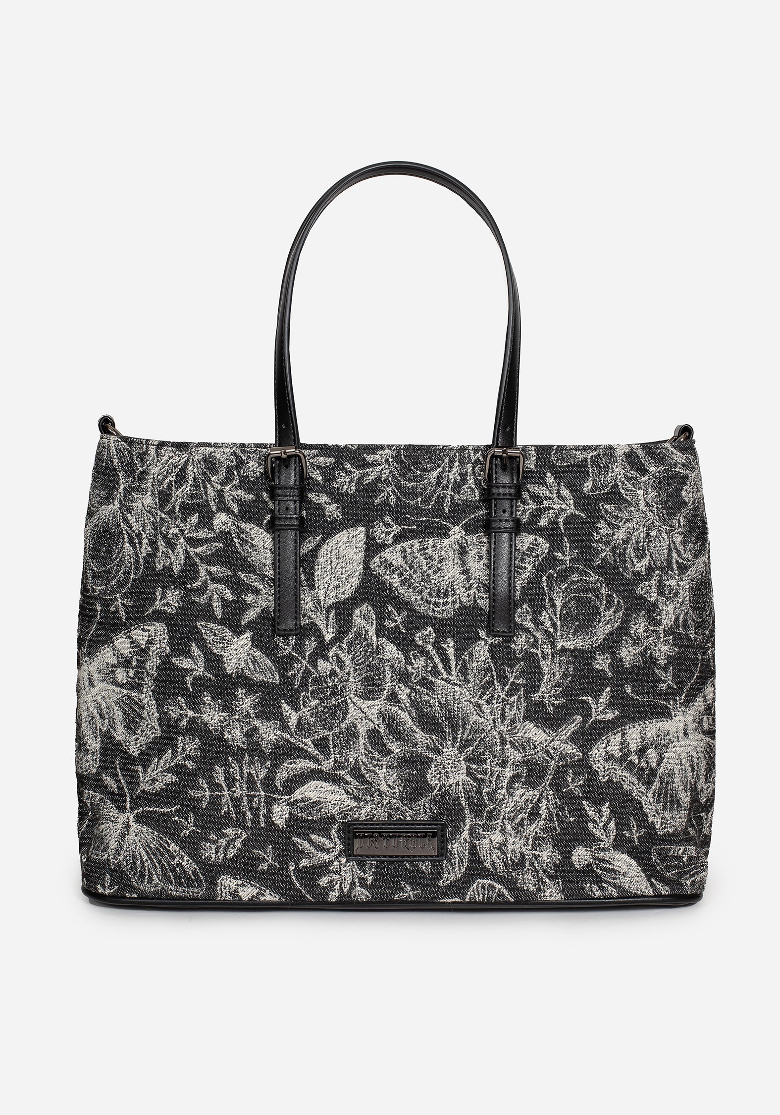 Floral Butterfly Tote Bag with Detachable Strap & Pockets | Metamorphosis
