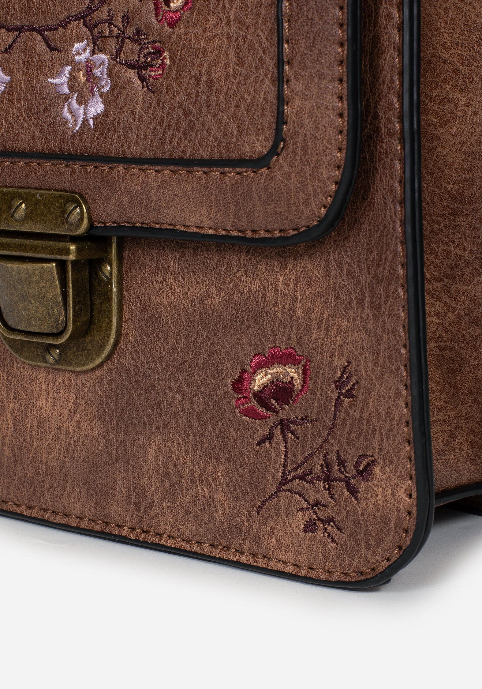 Floral Embroidered Mini Crossbody Bag | Whisper in the Woods
