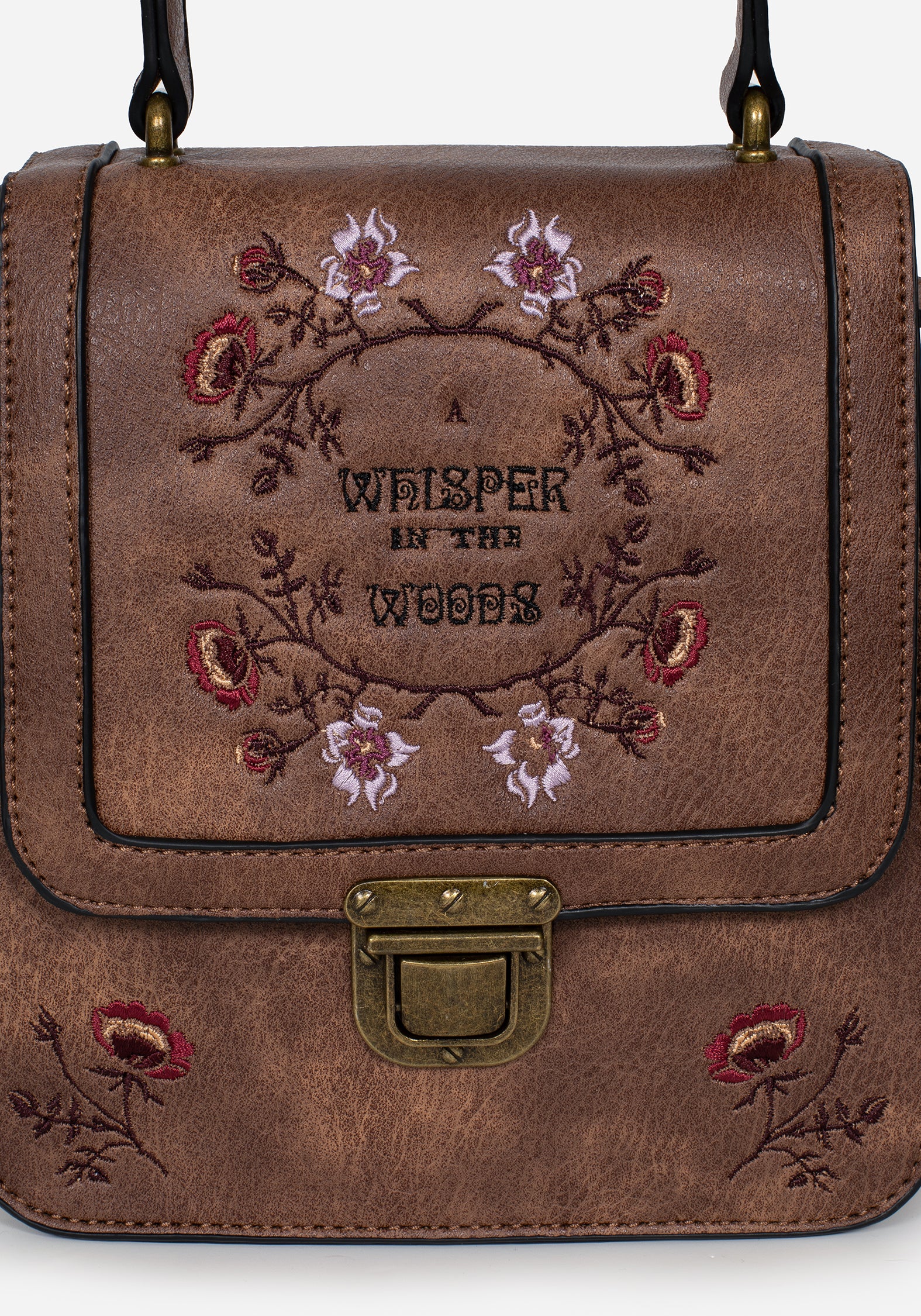 Floral Embroidered Mini Crossbody Bag | Whisper in the Woods