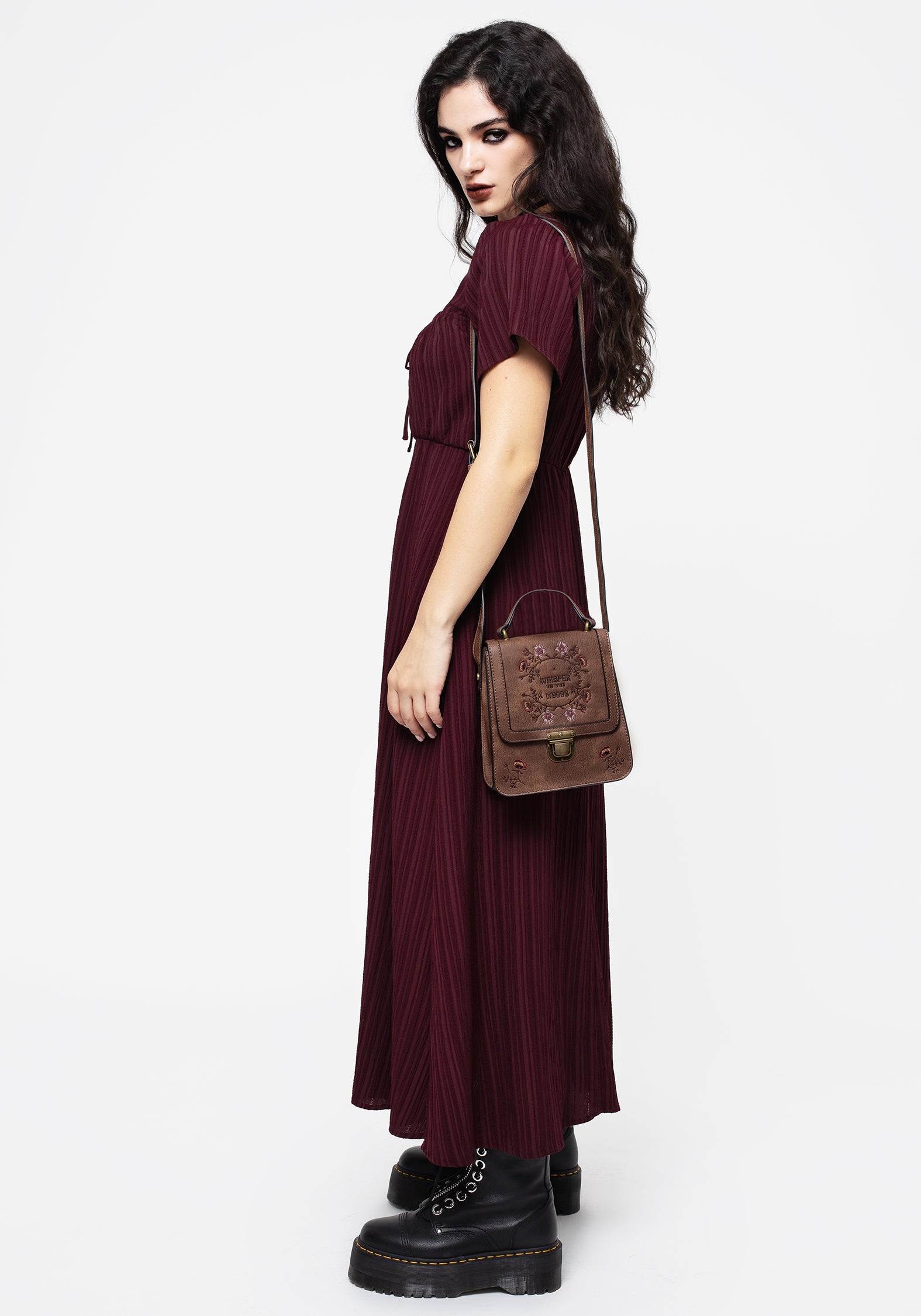 Floral Embroidered Mini Crossbody Bag | Whisper in the Woods