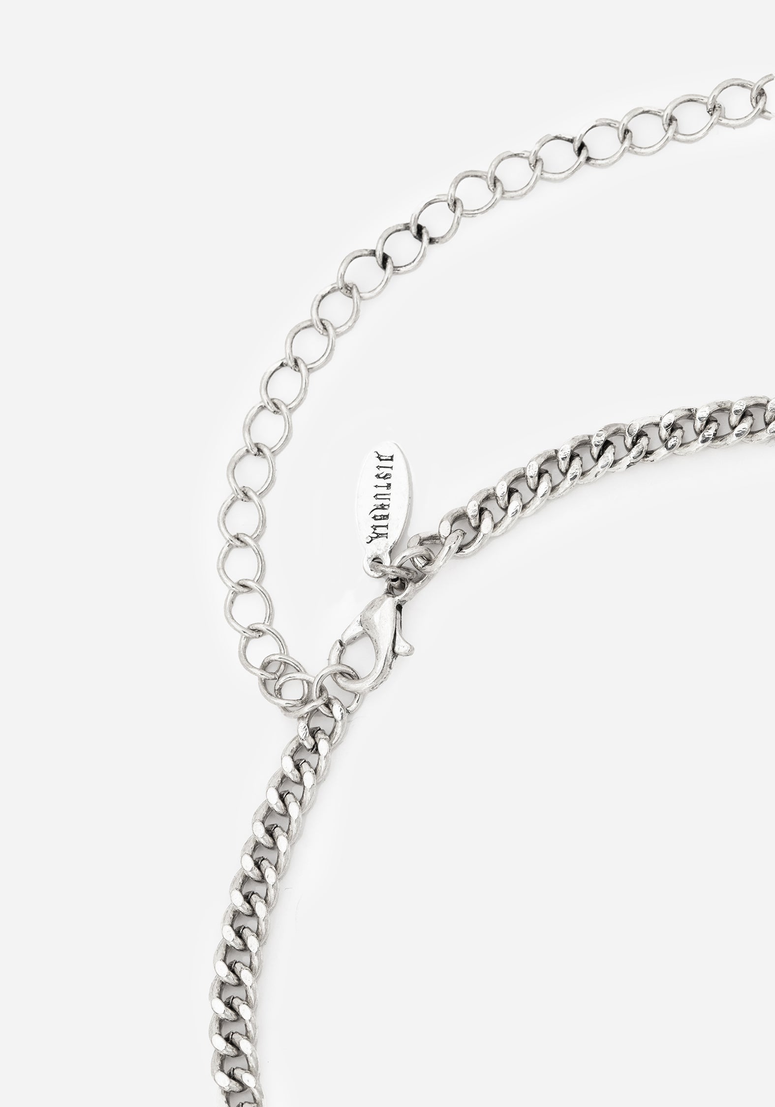Silver Charm Choker Necklace with Purple Gems | Manea