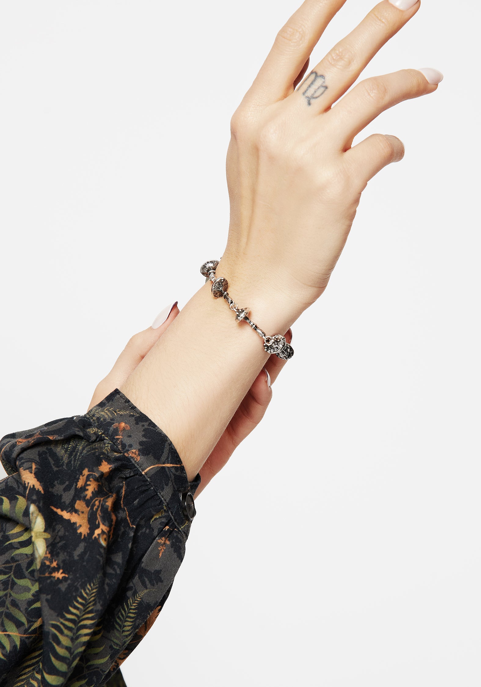 Eco-Friendly Mushroom Charm Bracelet | Fabula Recycled Zinc