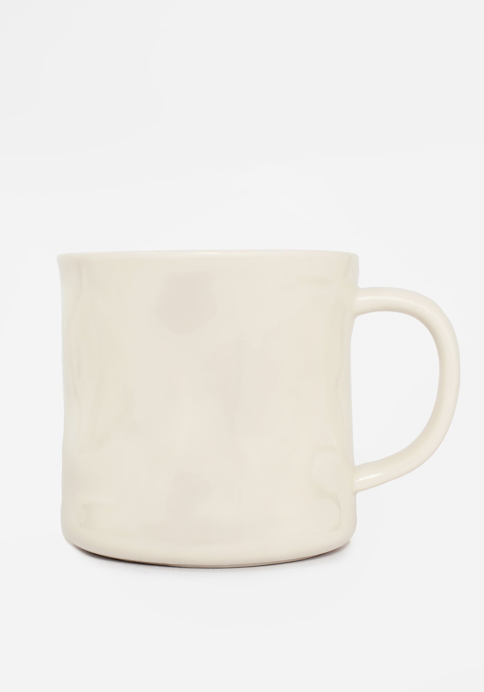 Ivory Speckled Mug with Beetle Design | Betelgeuse Hand-Wrought Finish