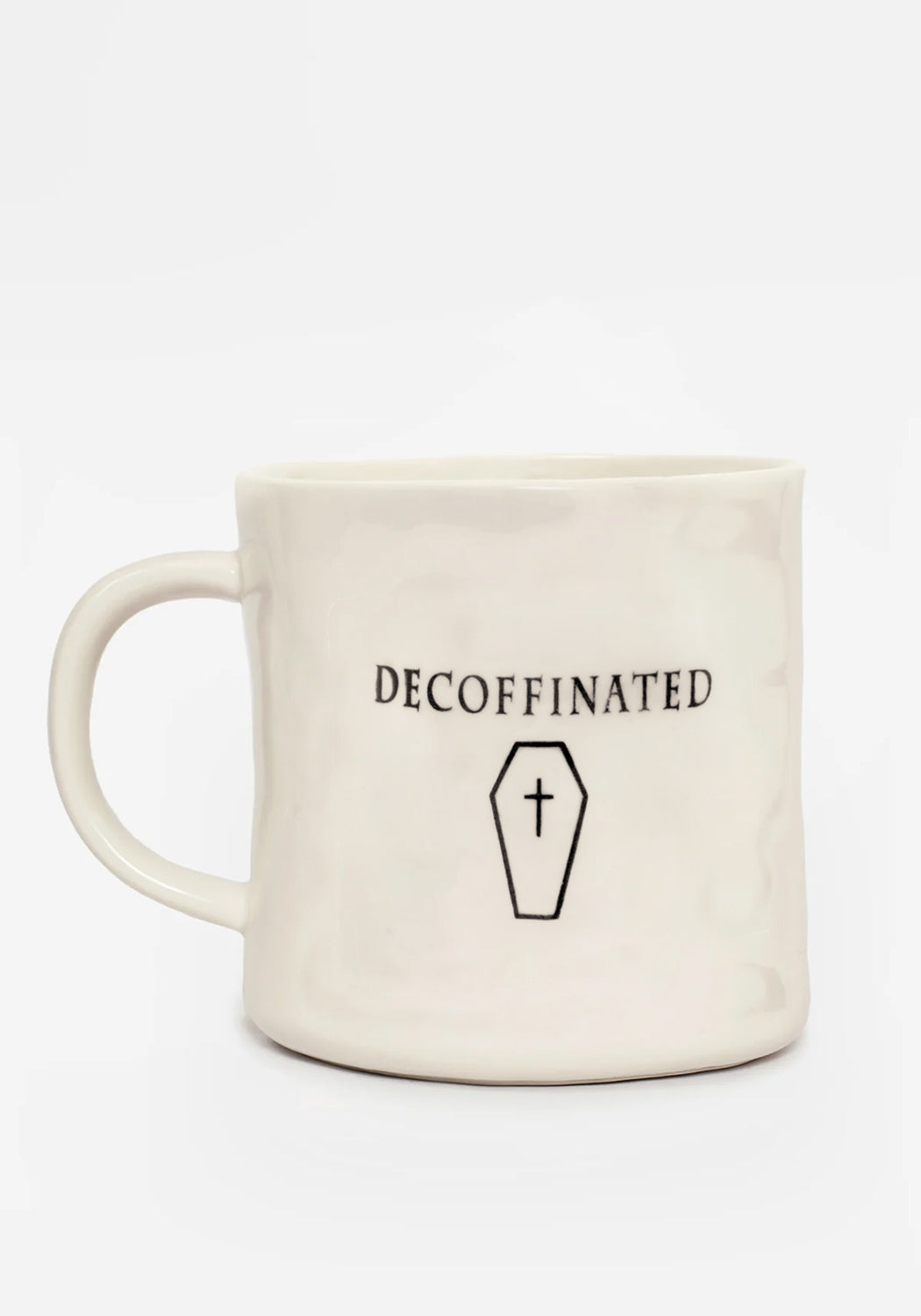 Handcrafted Ivory Speckled Mug with Flared Lip | Decoffinated Design