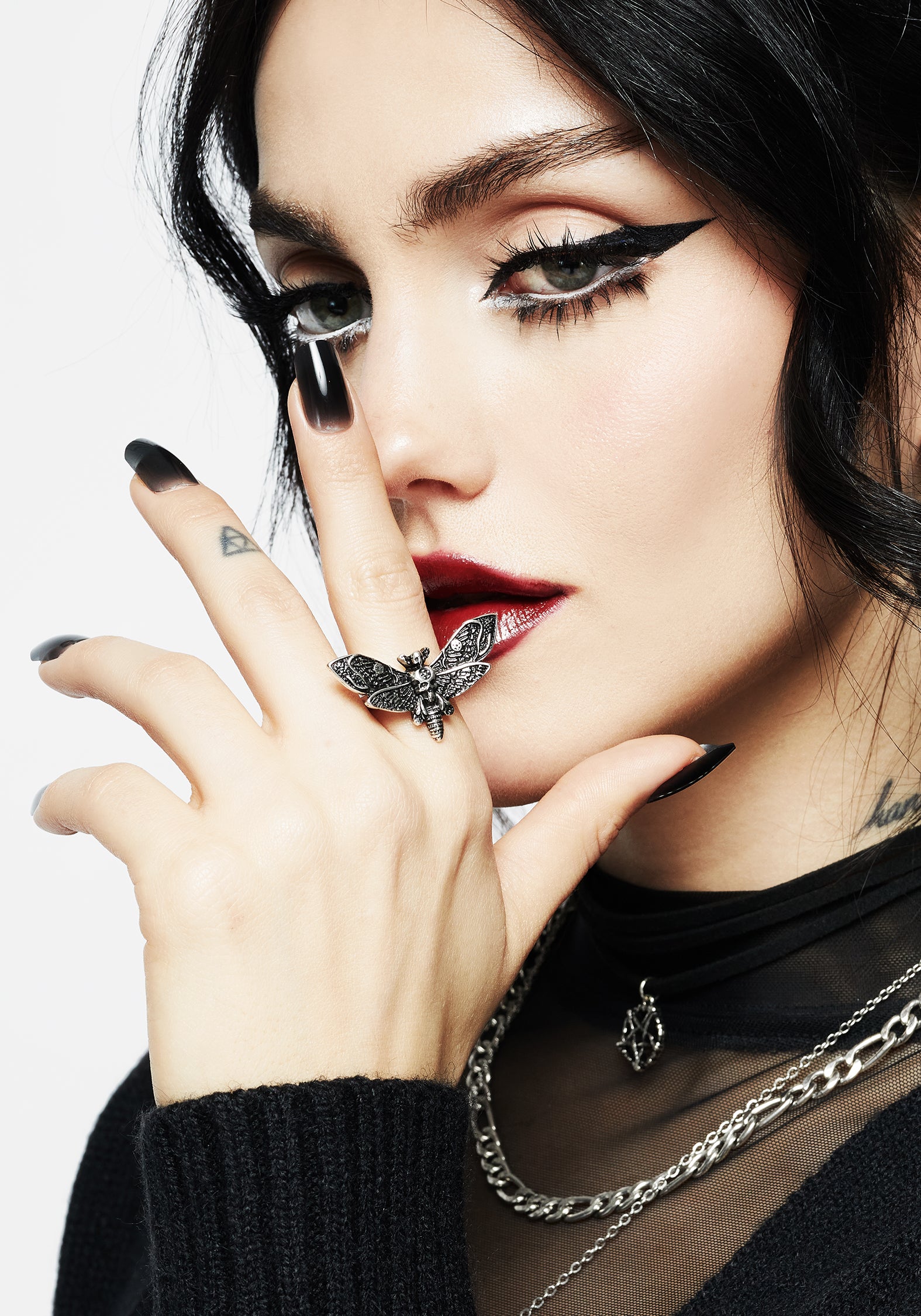 Death's Head Hawkmoth Silver Ring | Mortmoth