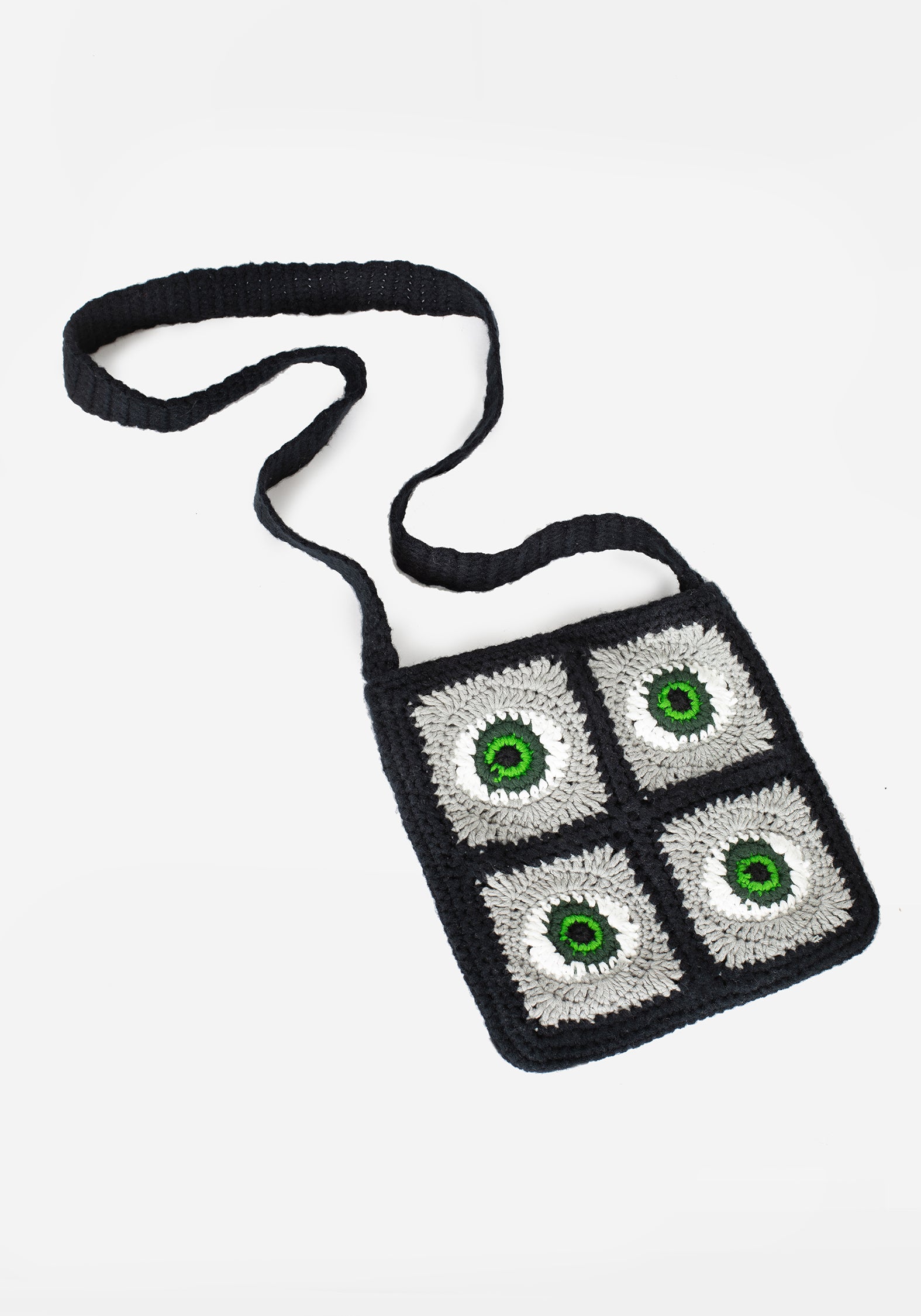 Handmade Crochet Eye Crossbody Bag for Women | Insight