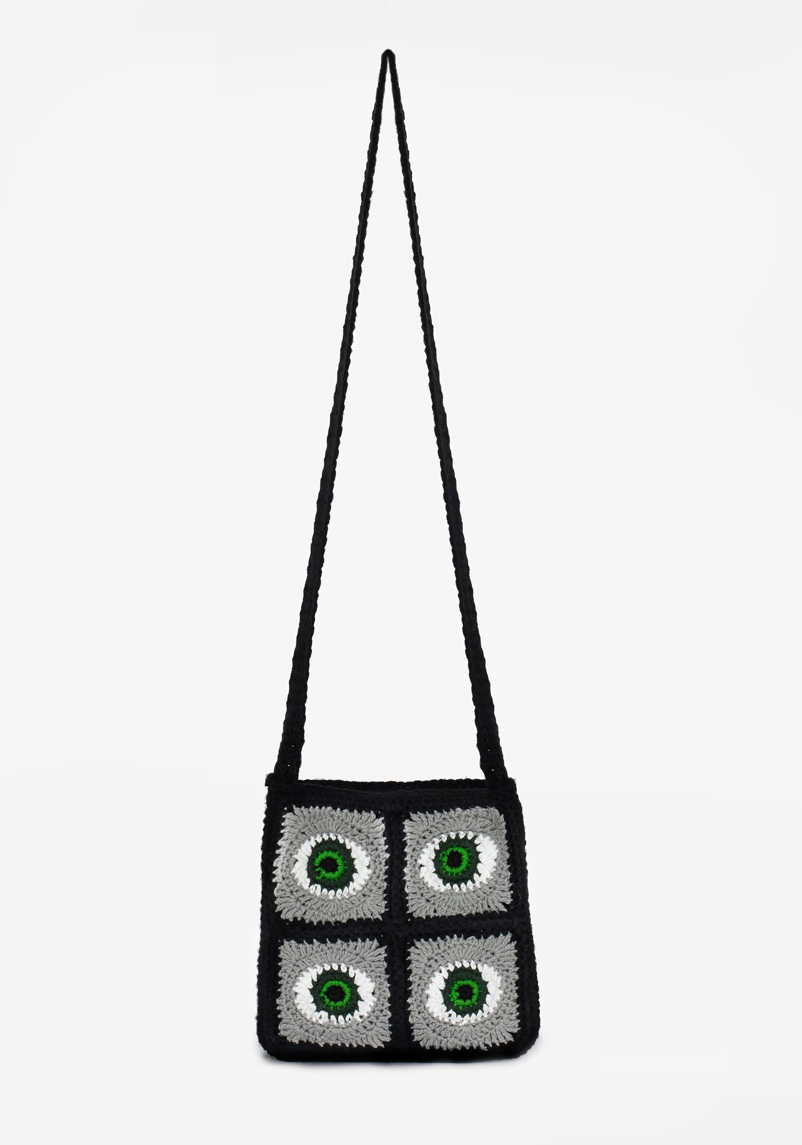 Handmade Crochet Eye Crossbody Bag for Women | Insight