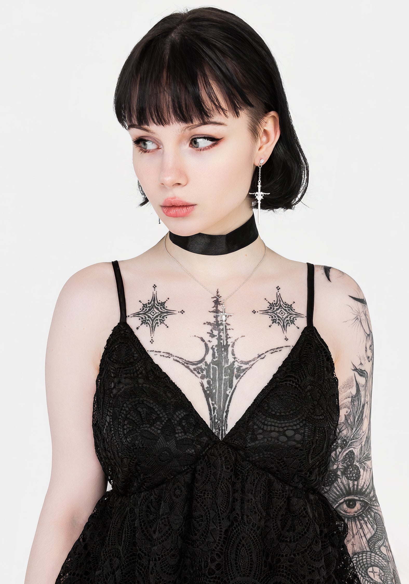 Black Floral Lace Peplum Cami Top with Adjustable Straps | Rumour
