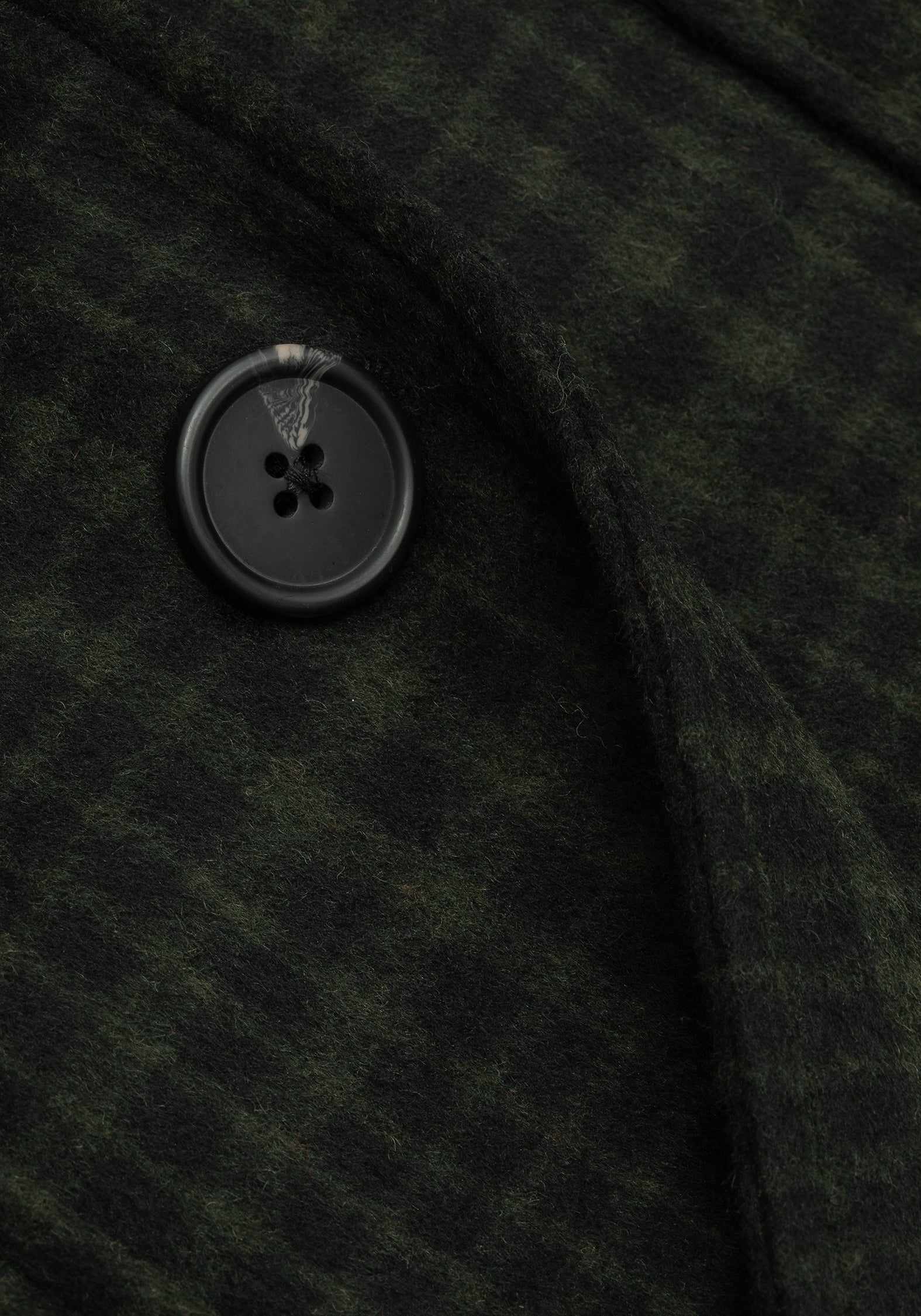 Green & Black Check Wool Blend Duster Coat for Winter | Jackdaw