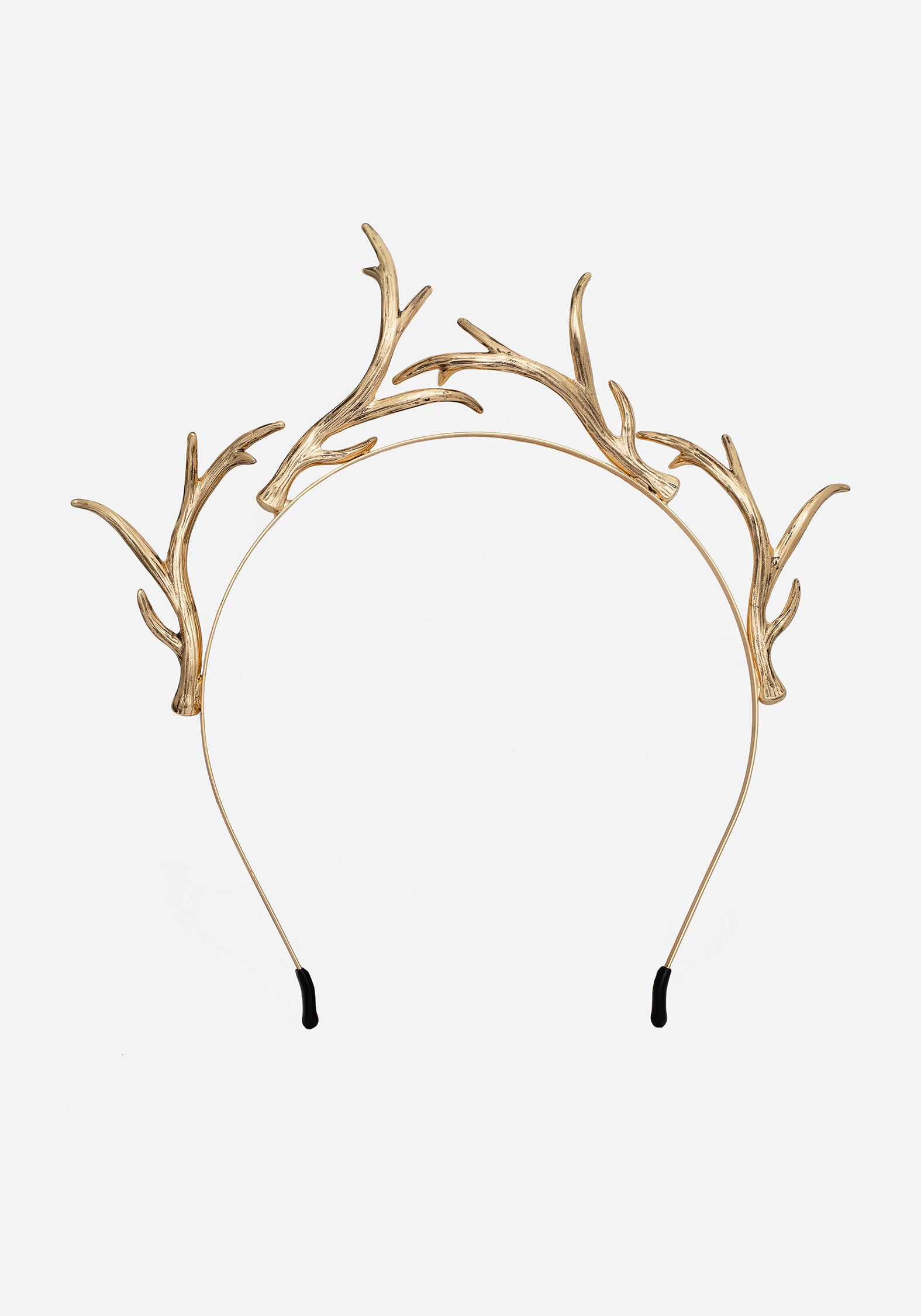 Golden Antler Headband for Women | Faline Elegant Metal Hair Accessory