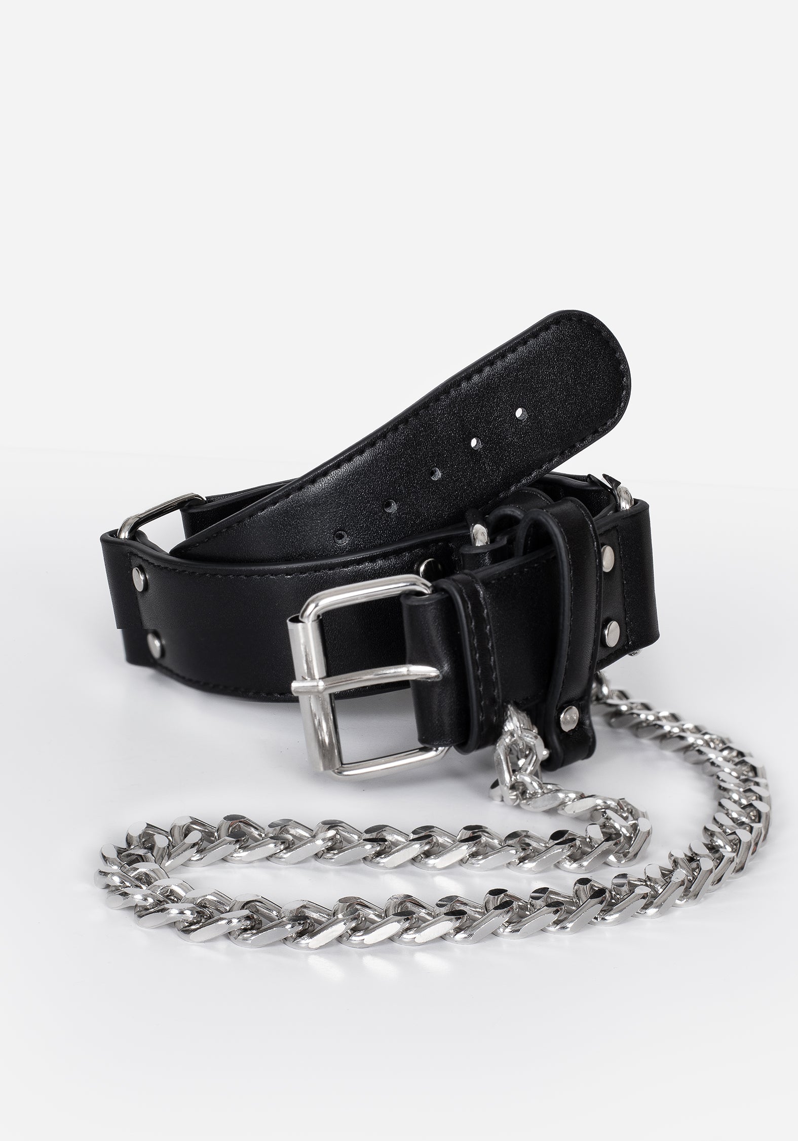 Double Buckle Chain Waist Belt with Adjustable Fit | Mettle