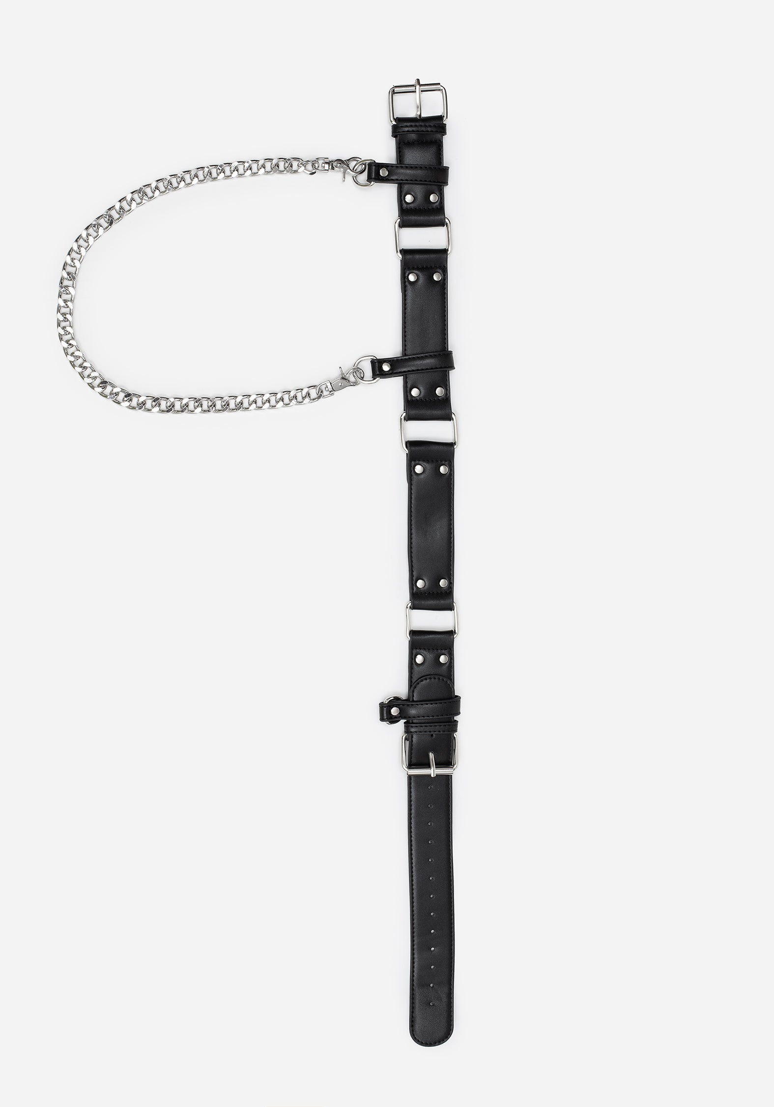 Double Buckle Chain Waist Belt with Adjustable Fit | Mettle