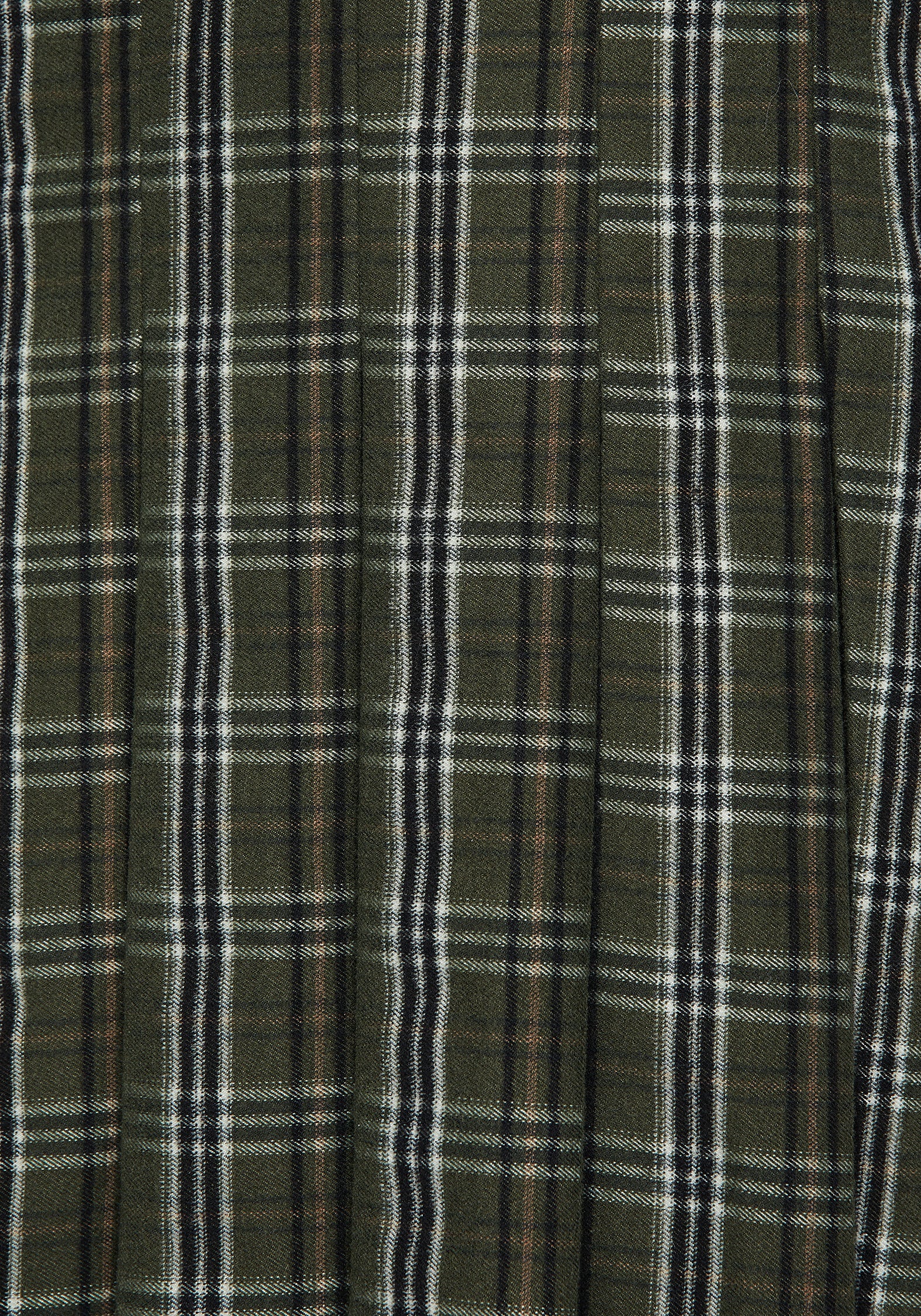 Green Check Pleated Micro Mini Skirt with High-Rise Fit | Morningstar